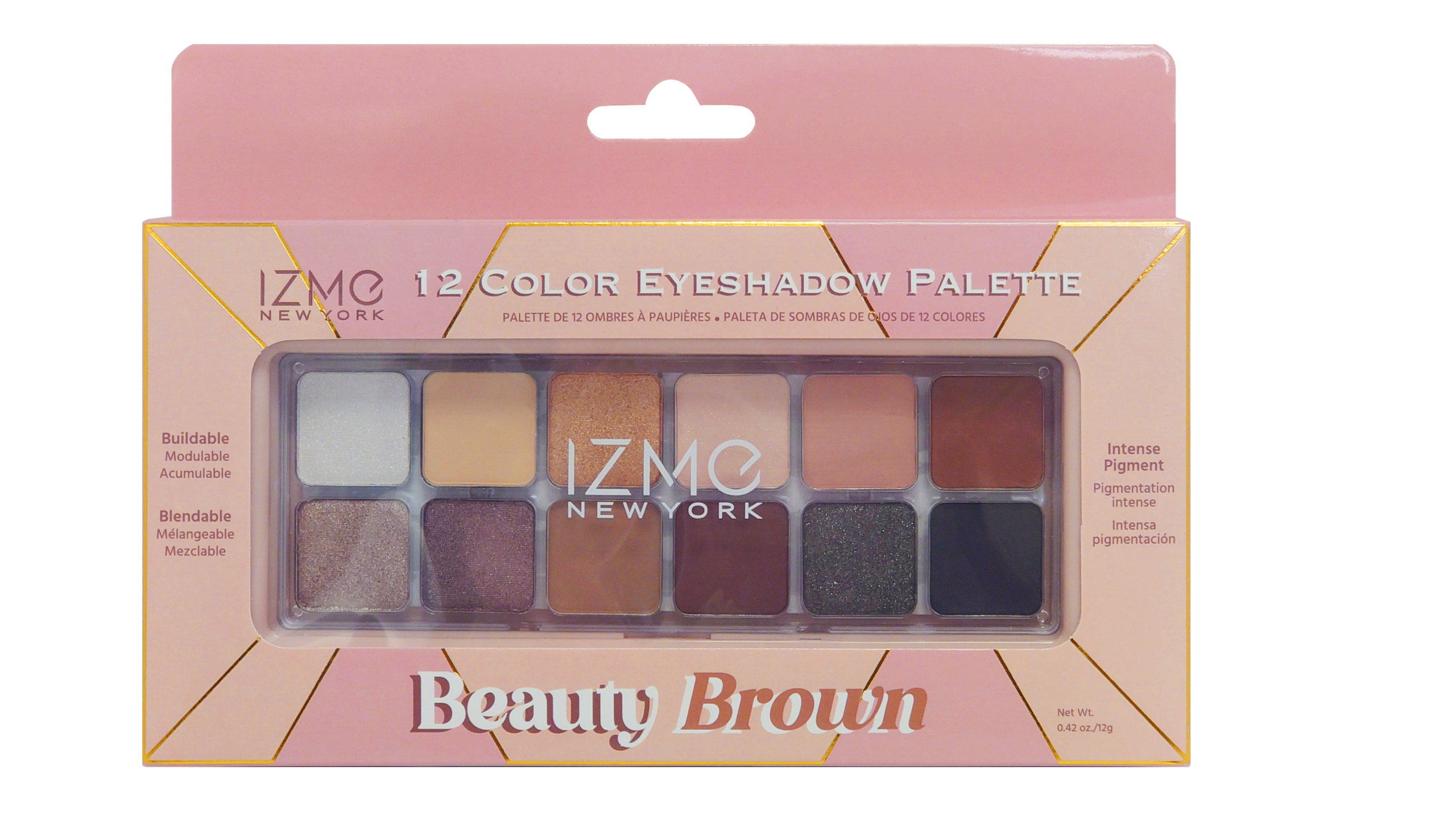 12 Color Eyeshadow Palette: Beauty Brown